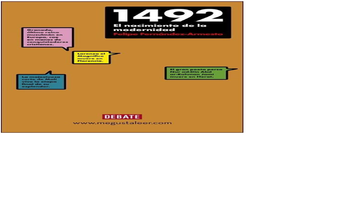 1492. El nacimiento de la modernidad