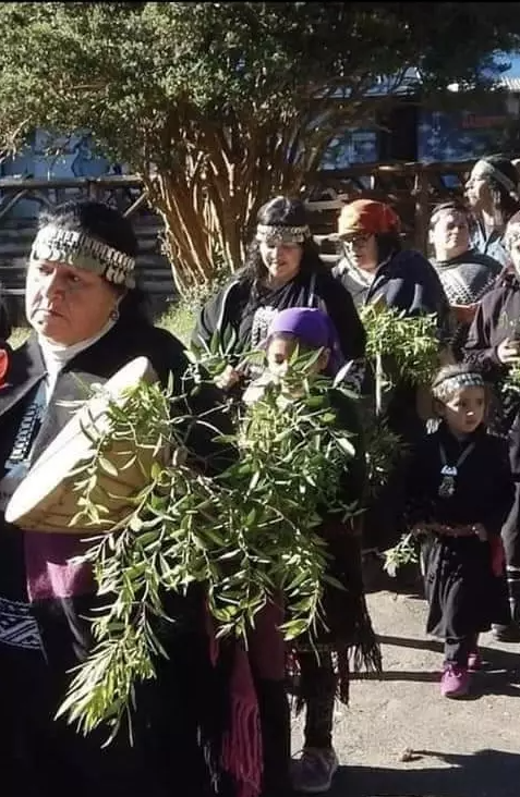 Ceremonia en la comunidad Paicil Antriao