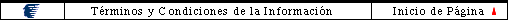 Términos y condiciones de la información