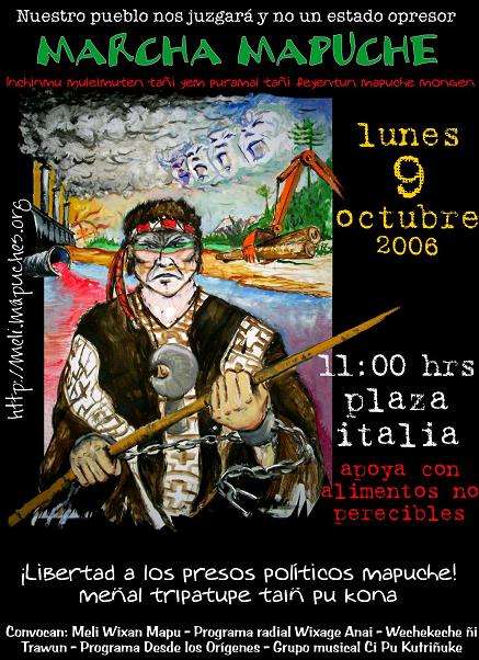 marcha mapuche - invitación