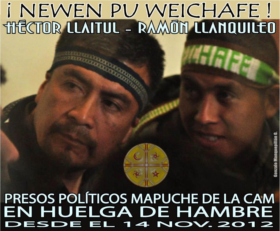 Para contribuir al término de la huelga de hambre de Hector Llaitul y Ramón Llanquileo