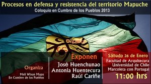 Foro: Procesos de Resistencia y Reconstrucción del Pueblo Mapuche
