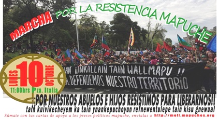 Marcha por la Resistencia Mapuche