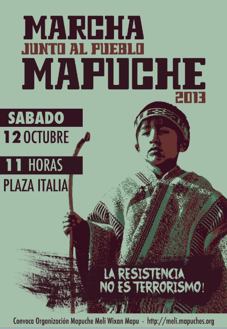 Marcha junto al pueblo mapuche