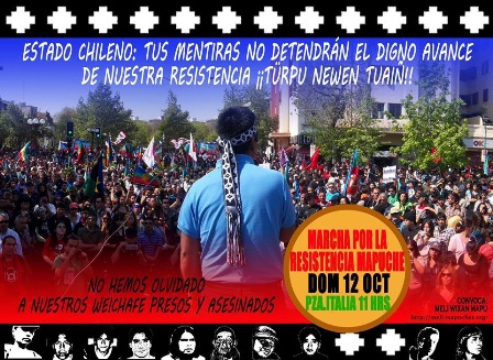 Marcha por la resistencia mapuche