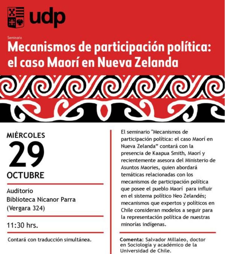 Seminario Mecanismos de participación política:   El caso Maorí en Nueva Zelanda