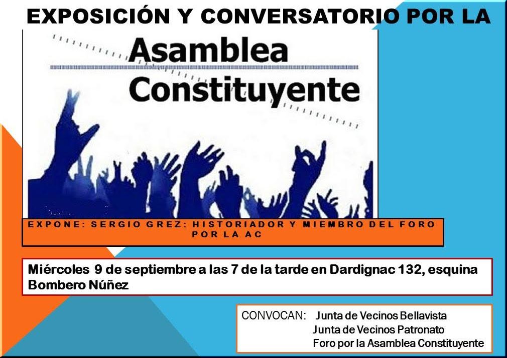 Chile,Santiago: Exposición y conversatorio por la Asamblea Constituyente