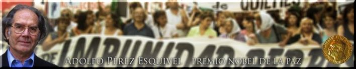 Adolfo Pérez Esquivel, repudia represión en San Juan La vida vale más que el Oro