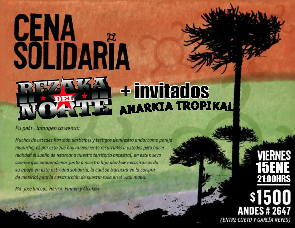 SEGUNDA CENA SOLIDARIA PRO RUKA FAMILIA PAINEN LINCOPI