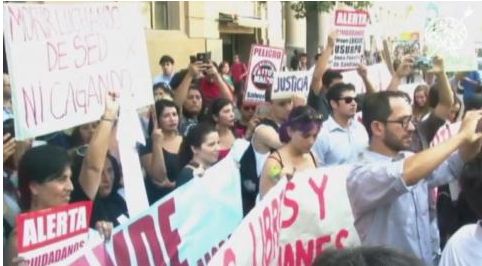 Movimiento por la recuperación del agua emplazó al gobierno por colusión con empresarios
