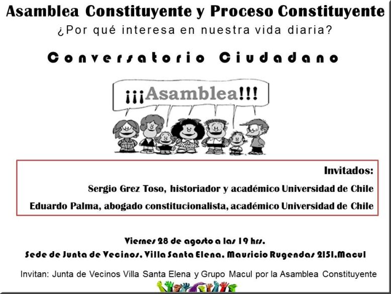 Conversatorio Ciudadano Asamblea y Proceso Constituyente