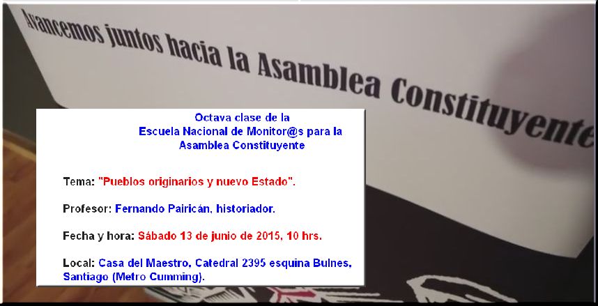 Santiago : Octava Clase de la Escuela de Monitor@s para la Asamblea Constituyente