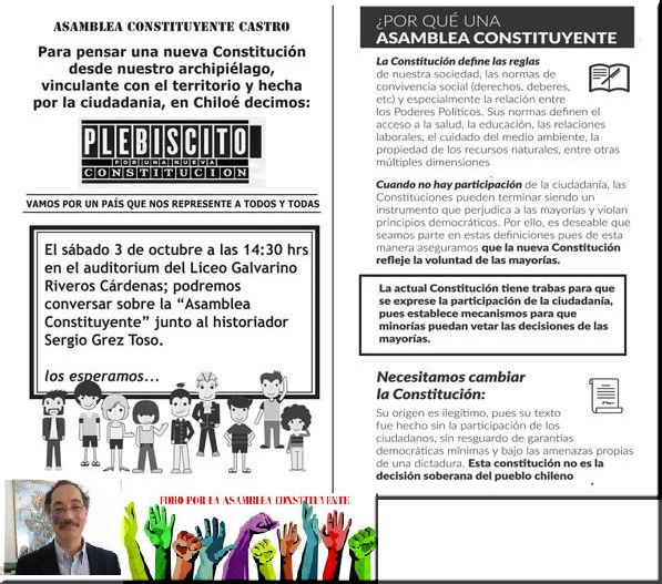 Conversatorio sobre la Asamblea Constituyente con el historiador Sergio Grez 