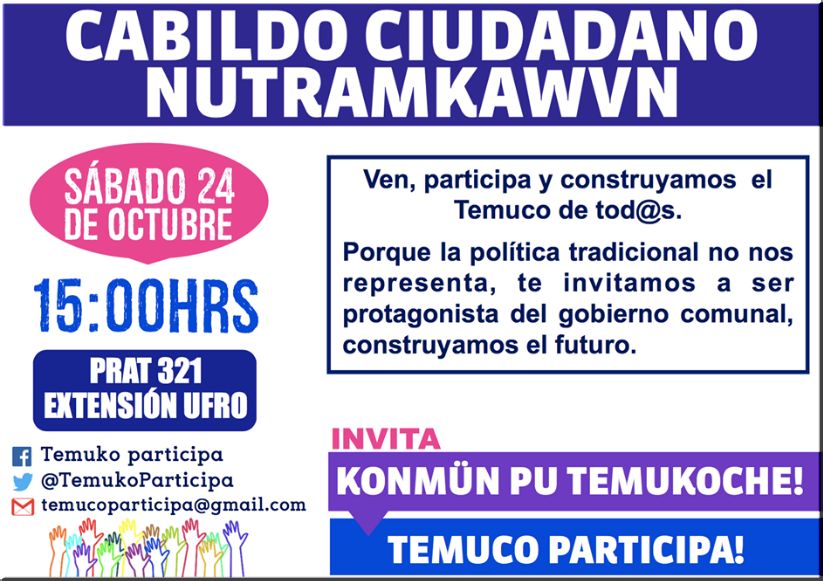 Chile,Temuco: Nutramkawvn / Cabildo Ciudadano