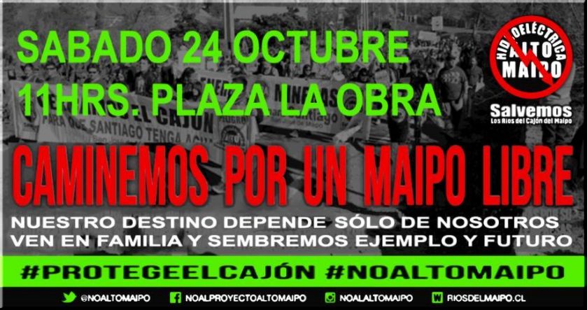 Chile, Santiago: Caminemos por un Maipo Libre