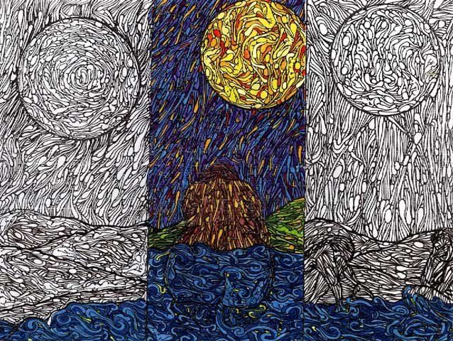 Ecuador en el MAAC Carmen Paz Ñancuvil Cosmovisión Mapuche  Colores de la memoria.