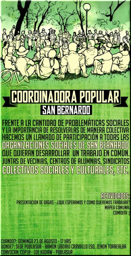 Chile, San Bernardo: Coordinadora Popular San Bernardo