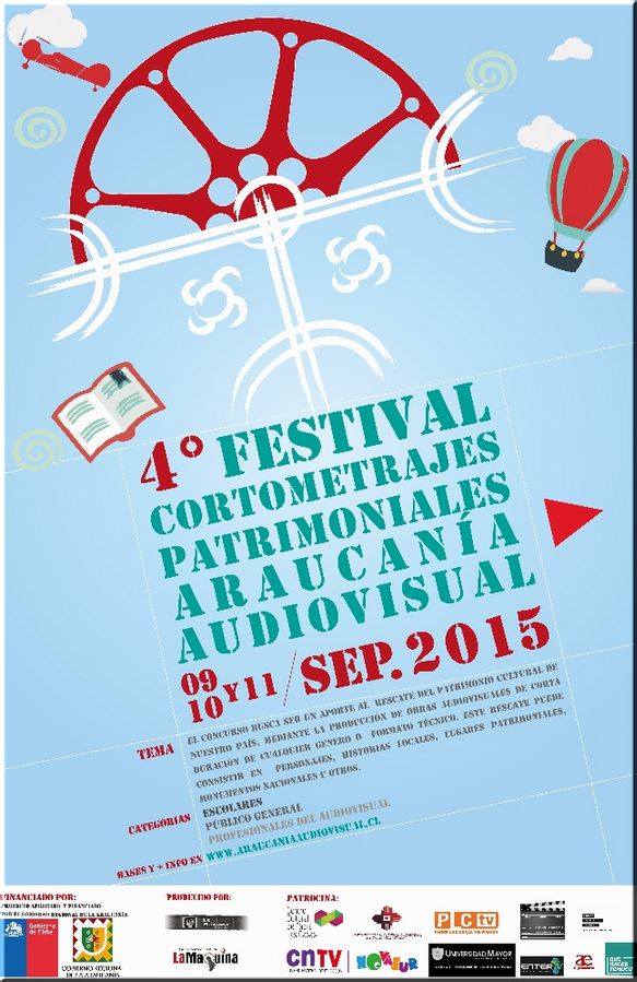 Chile,región de La Araucanía:  Araucanía Audiovisual, 4° Festival de Cortometrajes Patrimoniales