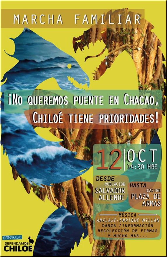Chiloe, Castro: Marcha DEFENDAMOS CHILOÉ