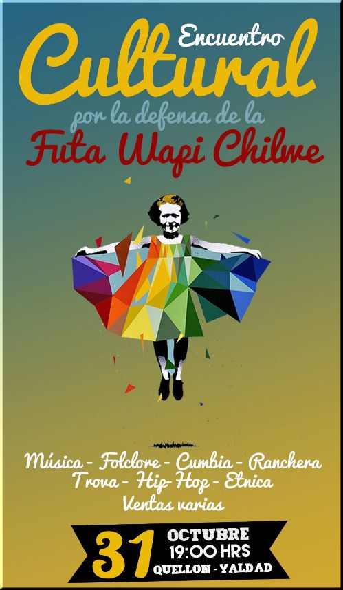 Chiloe, Quellon : Encuentro Cultural Por la Defensa de la Futa Wapi Chilwe