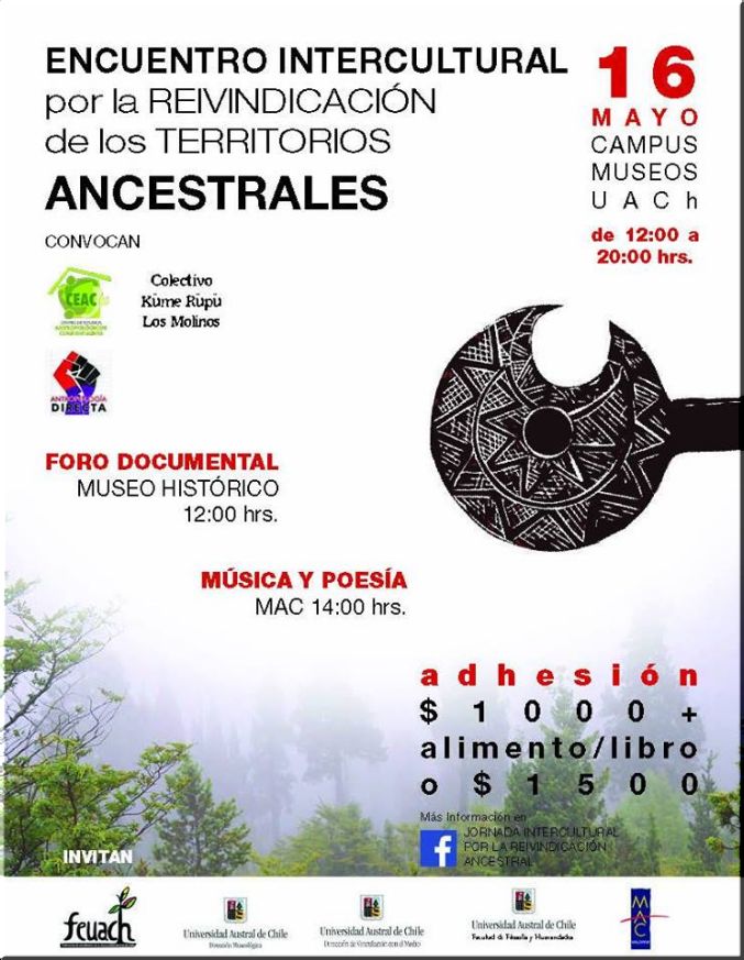 Valdivia: Encuentro Intercultural por la Reivindicación de Territorios Ancestrales