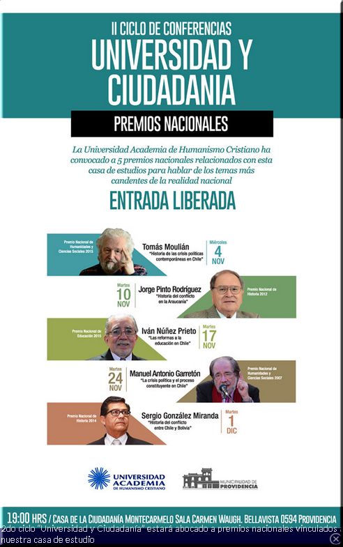 Chile, Santiago: Segundo Ciclo “Universidad y Ciudadanía”.
