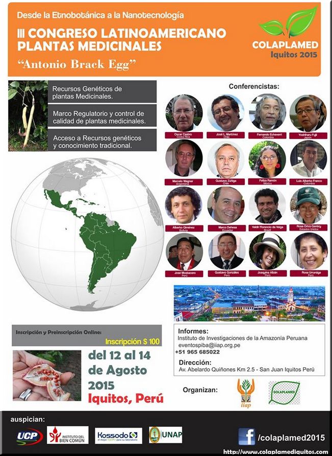 Peru, Iquitos Tercer Congreso Latinoamericano de Plantas Medicinales