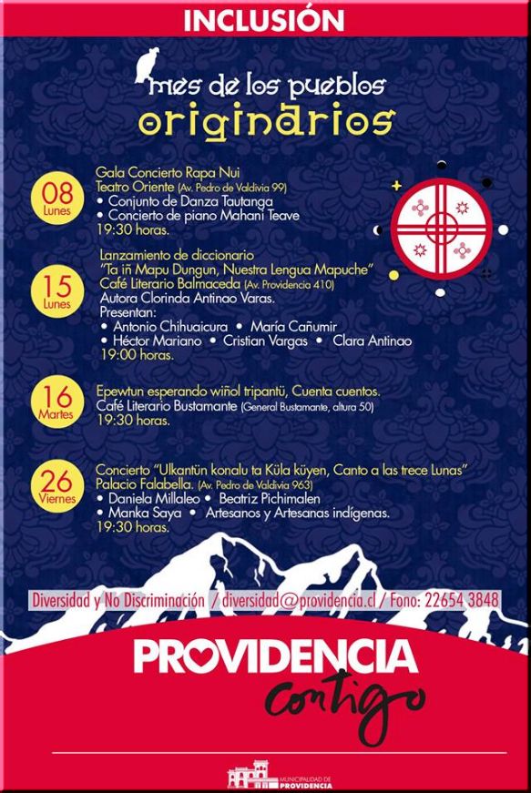 Providencia :  Mes de los Pueblos Originarios
