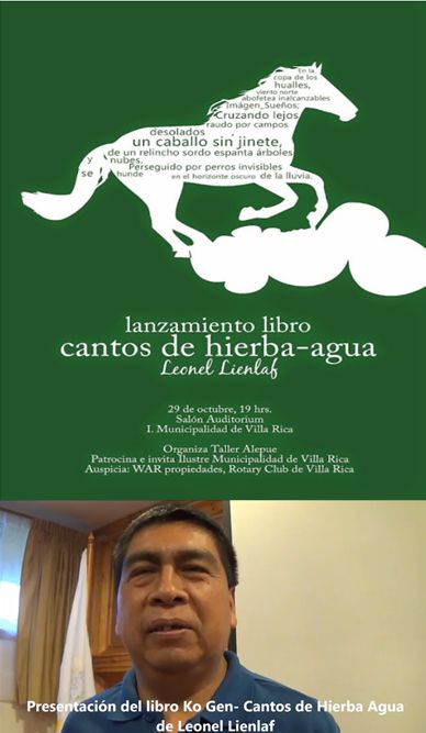 El poeta Mapuche Leonel Lienlaf presento