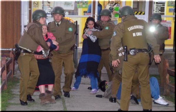 Realizan control de detención de dirigente mapuche tras intento de toma