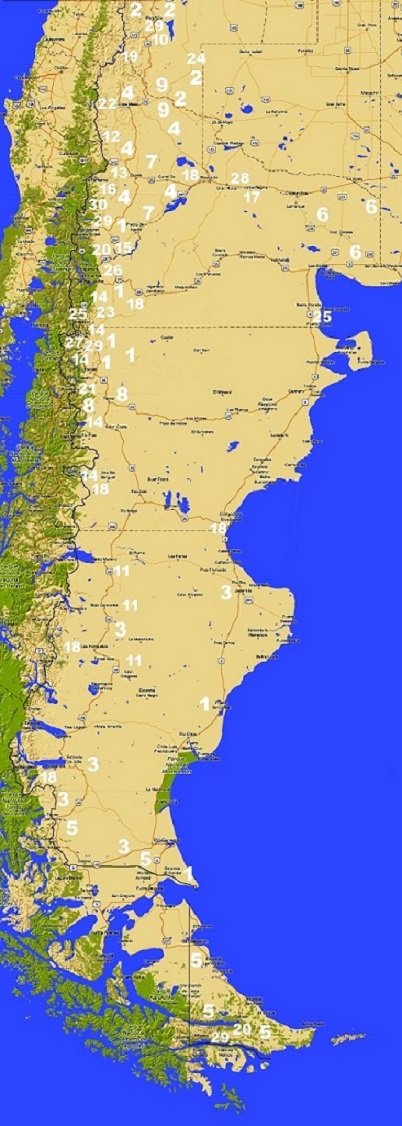 Listado de los terratenientes de la Patagonia Argentina