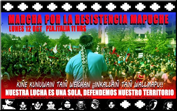 Video Invitación a participar en la Marcha Por la Resistencia Mapuche 