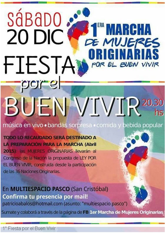 Argentina, Buenos Aires    1°  Fiesta por el Buen Vivir