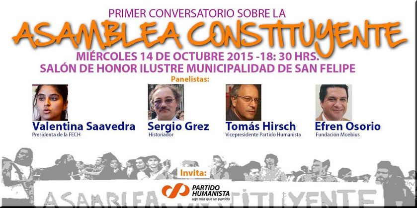 Chile, San Felipe: Primer Conversatorio sobre la Asamblea Constituyente