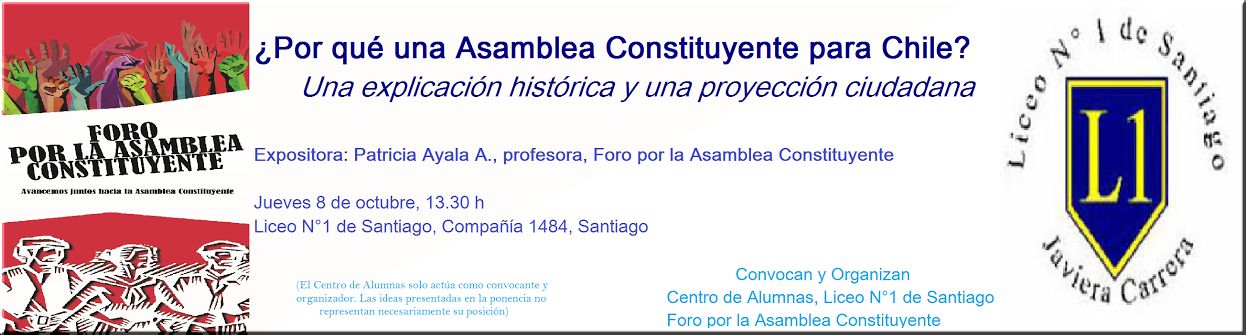FORO-PANEL: ¿Por qué una Asamblea Constituyente para Chile?
