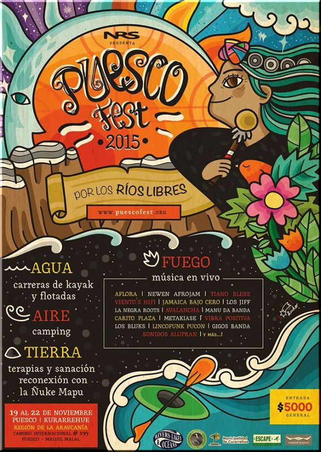Chile, Curarrehue : festival, PuescoFest 2015