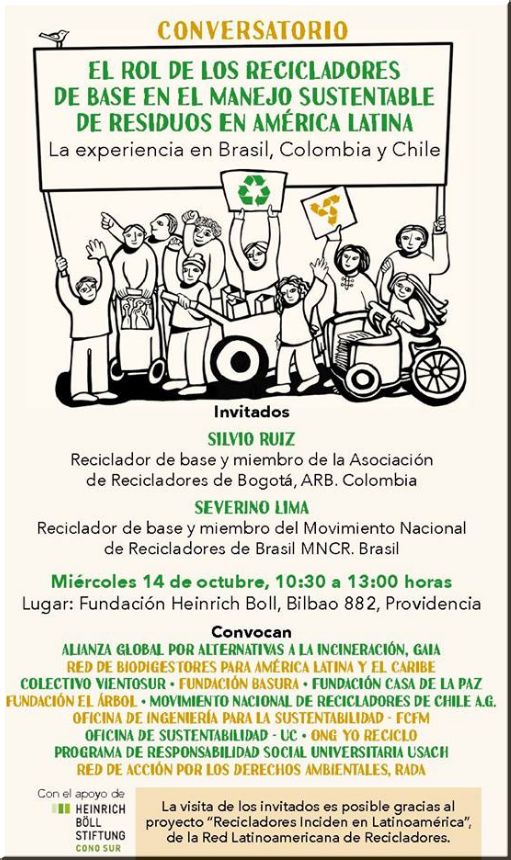 CONVERSATORIO: ROL DE LOS RECICLADORES DE BASE EN EL MANEJO SUSTENTABLE DE RESIDUOS EN AMÉRICA LATIN