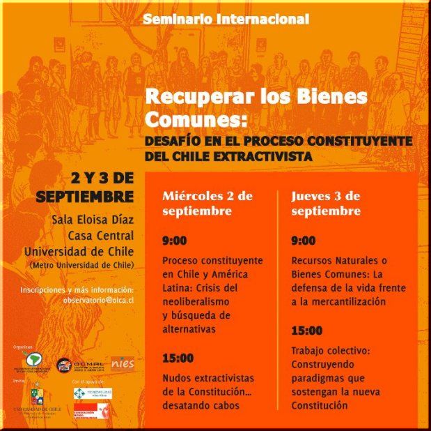 Seminario Internacional: Recuperar los bienes comunes: Desafío en el proceso constituyente del Chile