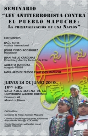 La ley Antiterrorista contra el pueblo Mapuche