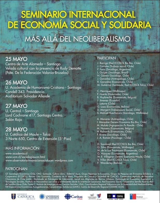 Seminario Internacional Economía Social y Solidaria: Más allá del neoliberalismo