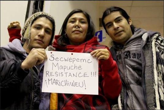Solidaridad de Juventud Siksika para el Pueblo Mapuche