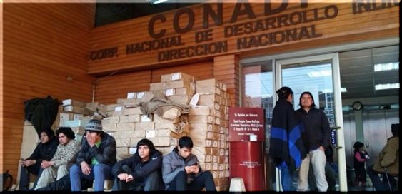 Autoridades analizaron propuesta para comuneros mapuche que mantienen toma de Conadi en Temuco