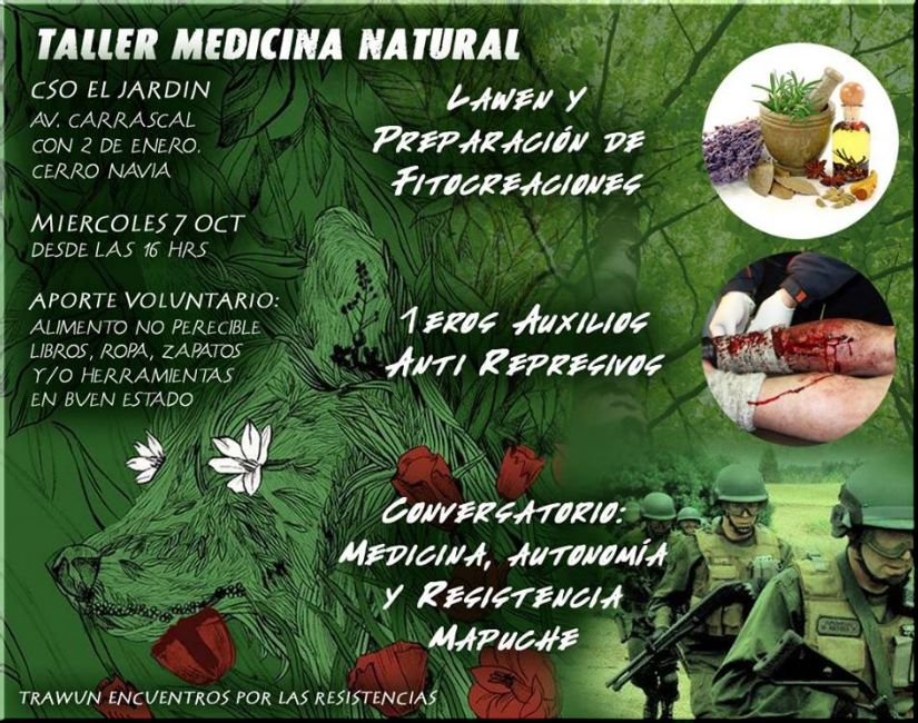 Chile,Santiago: TALLERES PRÁCTICOS SOBRE MEDICINA NATURAL