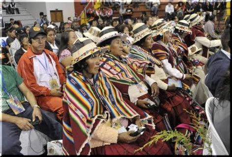 Bolivia, Tiquipaya : II Conferencia Mundial de Pueblos