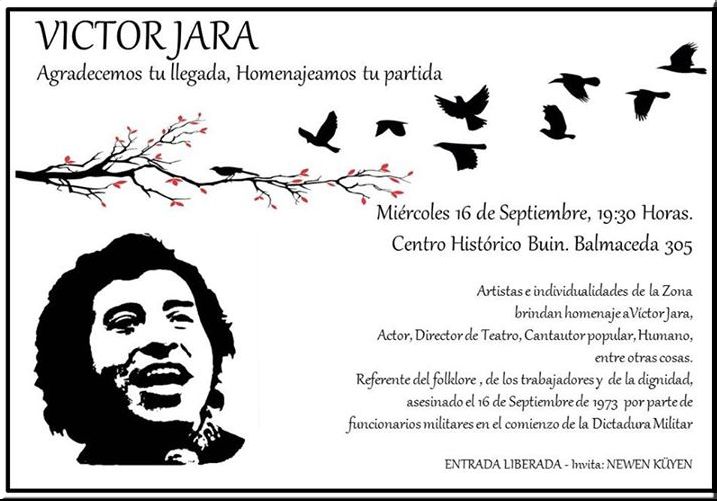 Chile, Region Metropolitana, Buin : HOMENAJE A VICTOR JARA