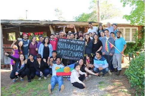 Masacres y desapariciones en México: desde Wallmapu se manifiestan y solidarizan con Ayotzinapa
