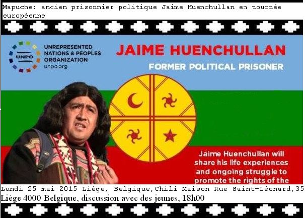 Mapuche: ancien prisonnier politique Jaime Huenchullan en tournée européenne
