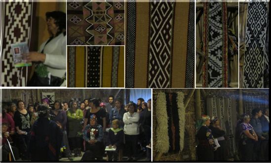 Expone importante muestra de arte textil Mapuche del taller y Escuela Ad Llallin