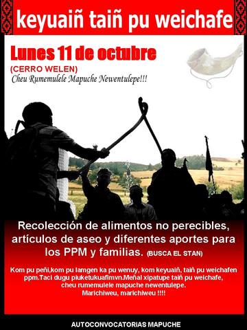 Jornada en apoyo a los Presos Políticos Mapuche y familias