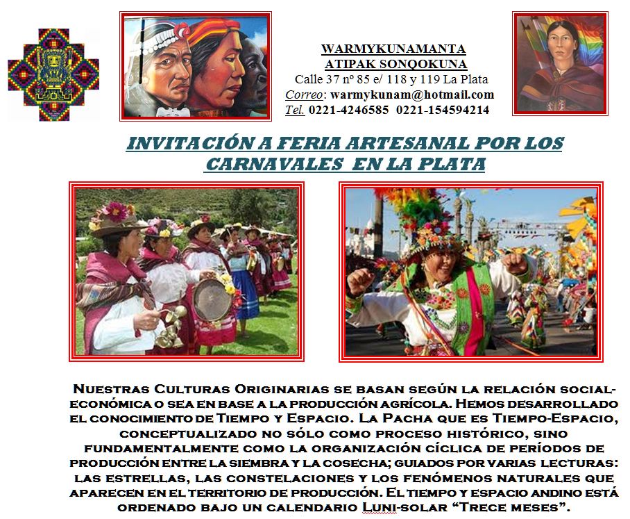 Feria artesanal por los carnavales  en La Plata